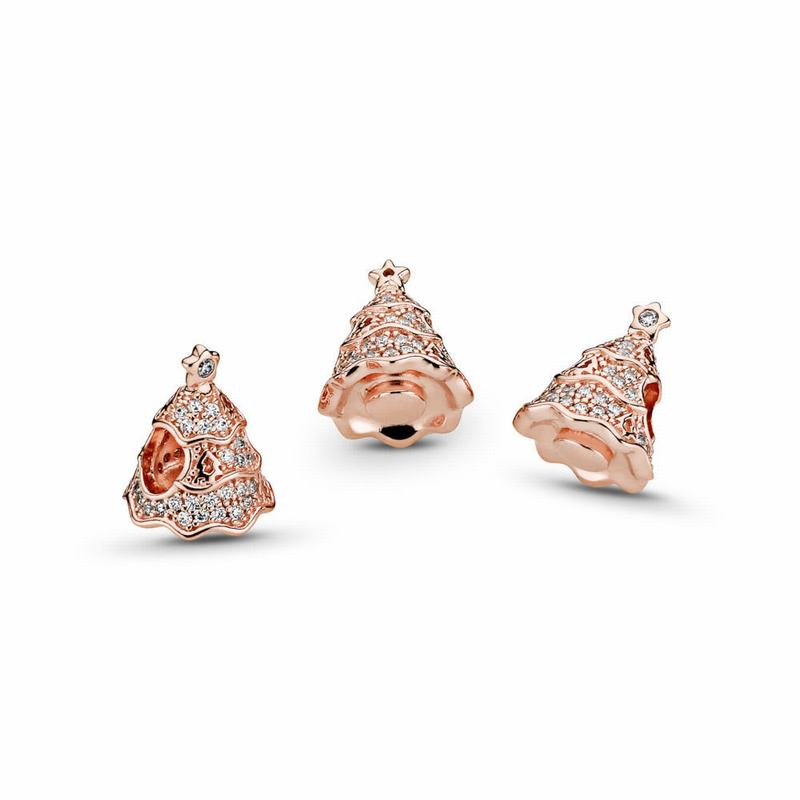 Pandora Rose™ Twinkling Christmas Tree Charm - Pandora Rose/Cubic Zirconia - Canada | HF1066OL